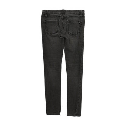 Gray Solid Jeans