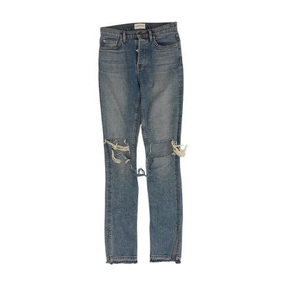 Blue Solid Jeans
