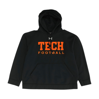 Black Solid Hoodie Pullover
