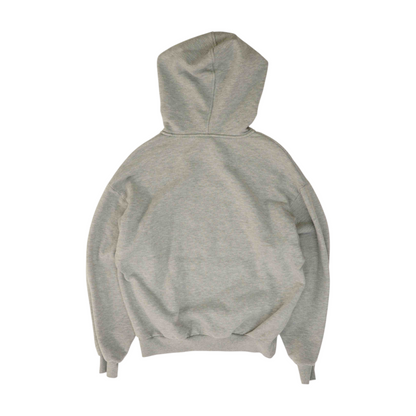 Gray Solid Hoodie Pullover