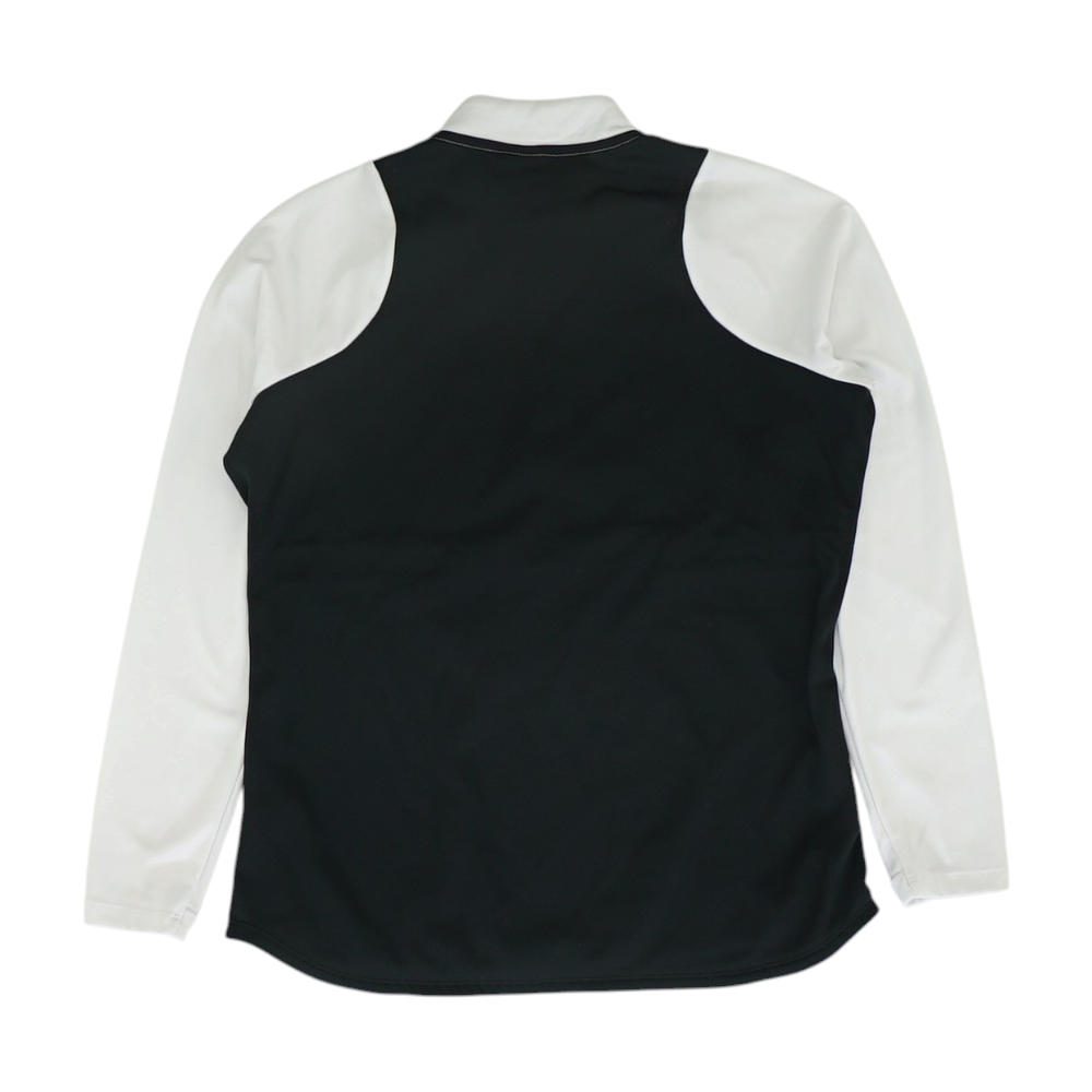 Black Color Block 1/4 Zip Pullover