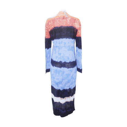 Multi Color Block Cardigan Sweater