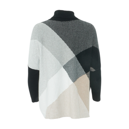 Multi Color Block Pullover Sweater