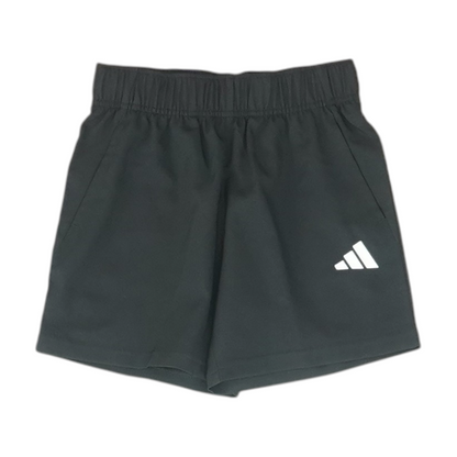 Black Solid Active Shorts