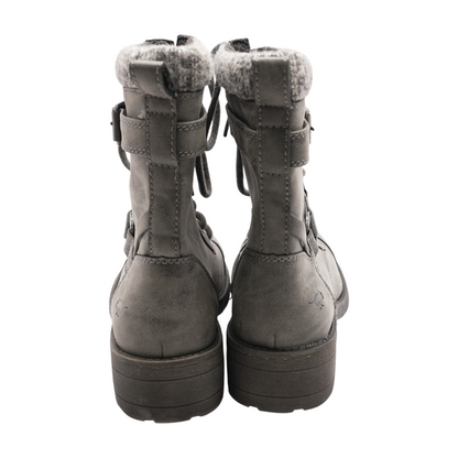Gray Ankle Boots