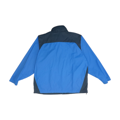 Blue Color Block Rain Jacket