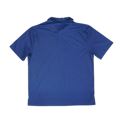 Navy Abstract Short Sleeve Polo