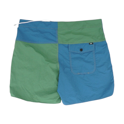 Green Color Block Swim Bottom