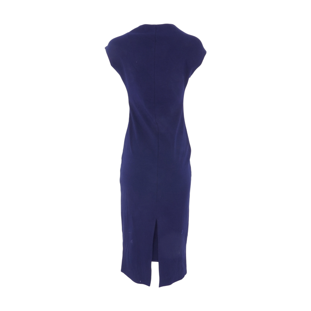 vince camuto midi dress Navy – Unclaimed Baggage qw-amish Size:16 UK Avena Satin Bow Detail