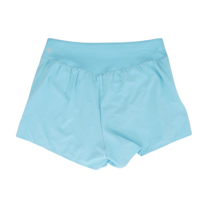 Blue Solid Active Shorts