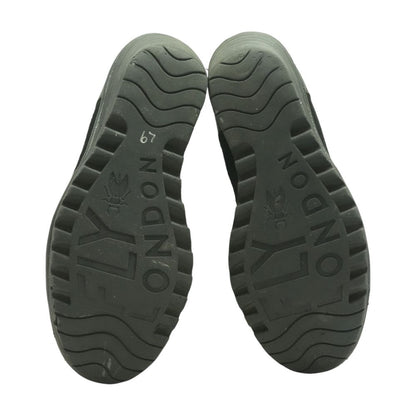 Black Wedged Sandals