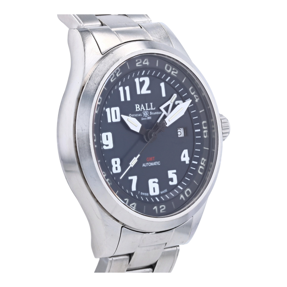 Master II Aviator GMT Stainless Steel Watch