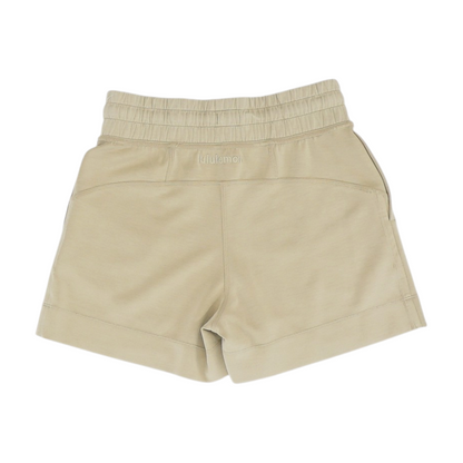 Tan Solid Active Shorts