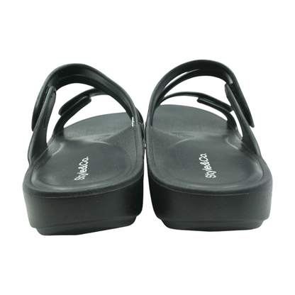 Black Sport Slide Sandals