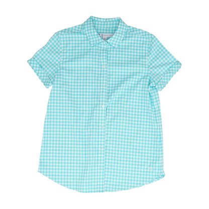Blue Check Button Down