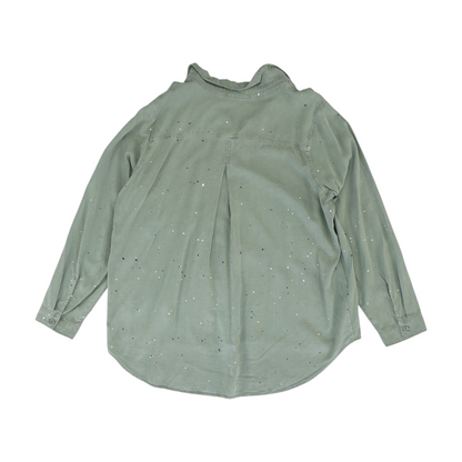 Green Button Down