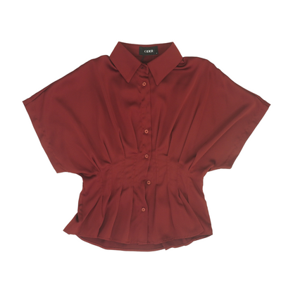 Burgundy Button Down