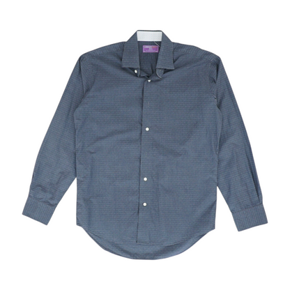 Gray Abstract Long Sleeve Button Down