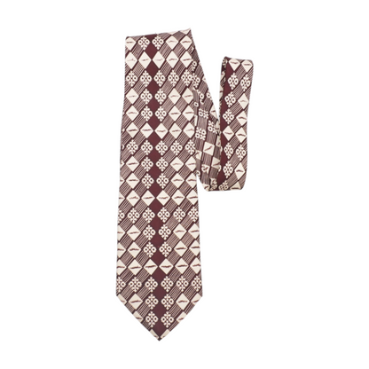 Maroon Abstract Neck Tie