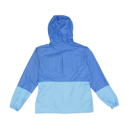 Blue Solid Rain Jacket