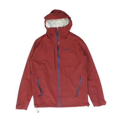 Maroon Solid Rain Jacket