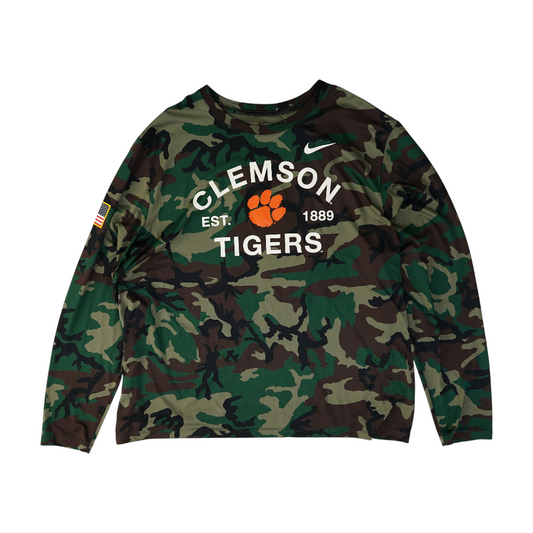 Green Clemson Tigers Camo Active T-Shirt