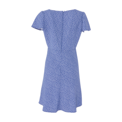 Blue Floral Mini Dress