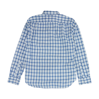 White Check Long Sleeve Button Down