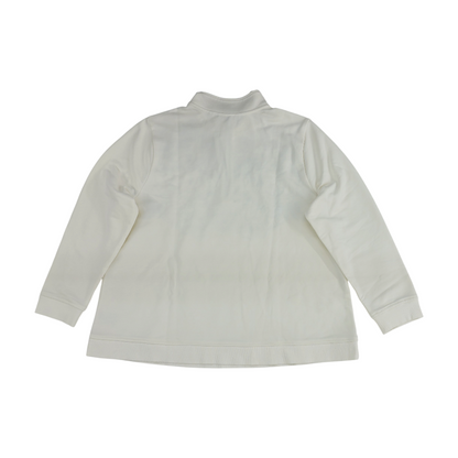 Ivory Plus Floral 1/4 Zip Pullover