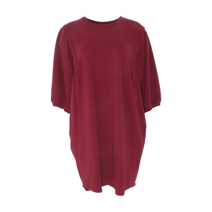 Maroon Midi Dress