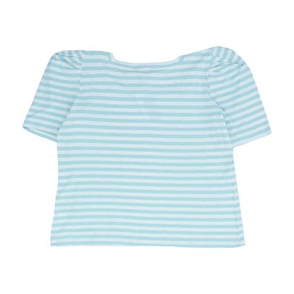 Blue Plus Striped Blouse
