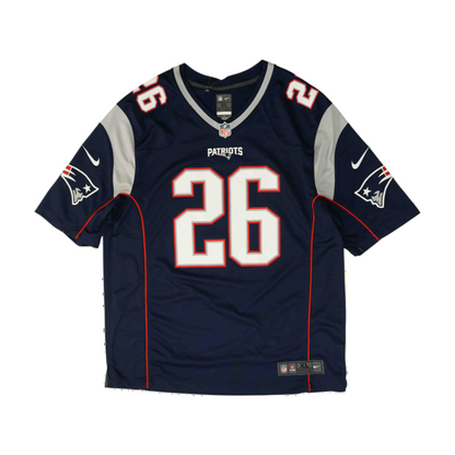 Men's Navy New England Patriots Short Sleeve Jersey