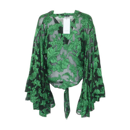 Black Floral Blouse
