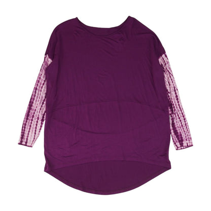 Pink Solid Long Sleeve Blouse