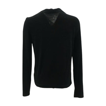 Black Solid Cardigan Sweater