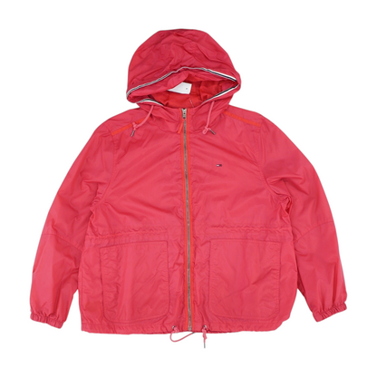Pink Solid Rain Jacket