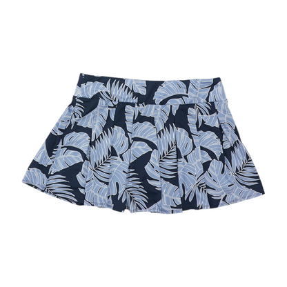 Navy Tropical Mini Skort