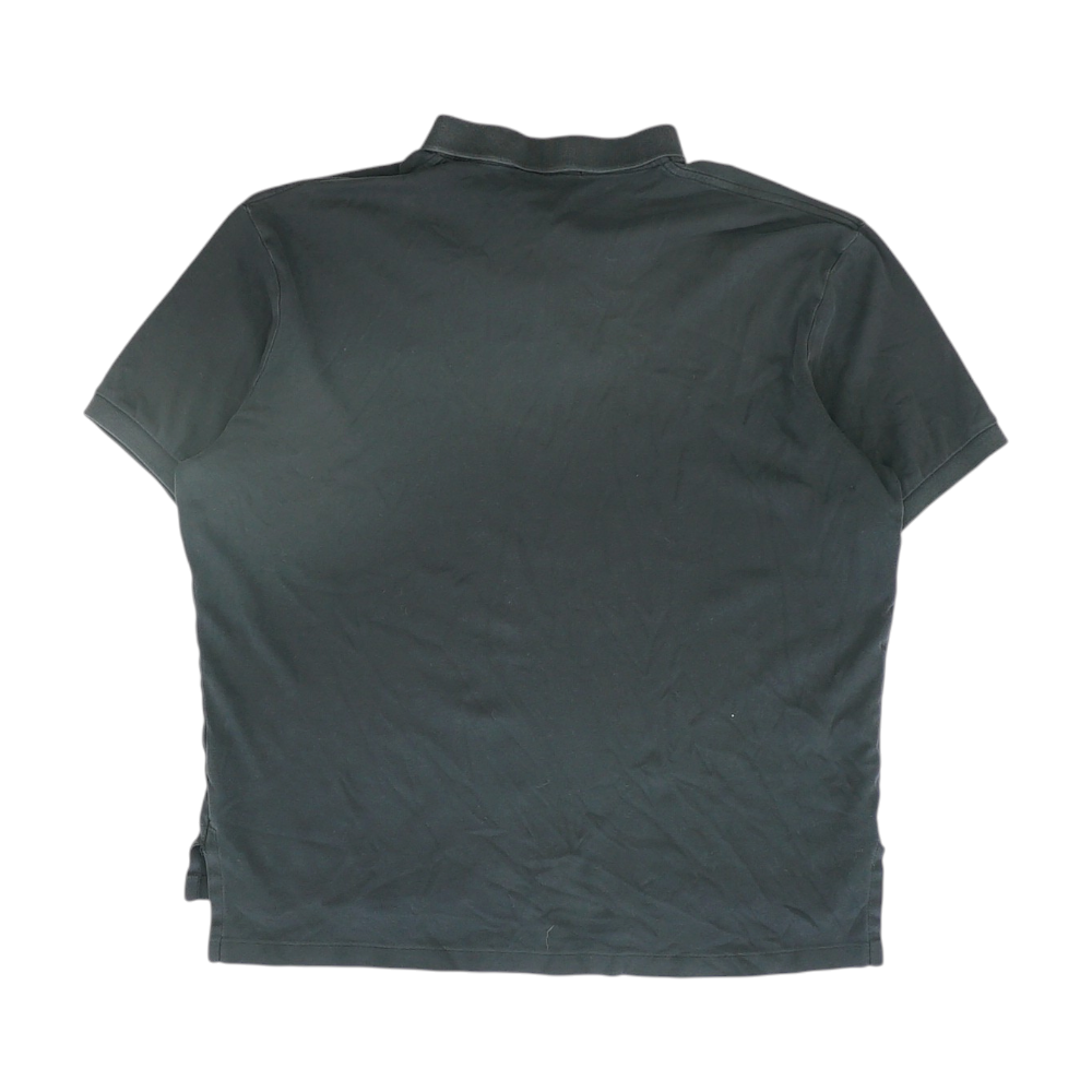 Black Solid Short Sleeve Polo