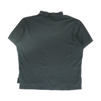 Black Solid Short Sleeve Polo