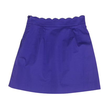 Purple Solid Mini Skirt