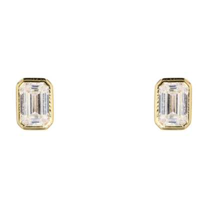 Sterling Silver Moissanite Stud Earrings
