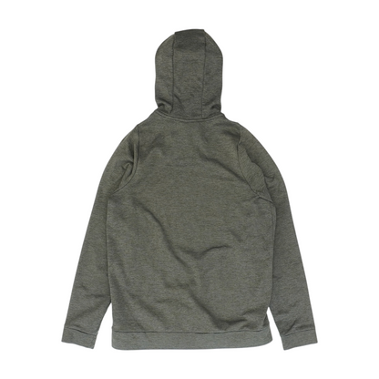 Gray Solid Hoodie Pullover