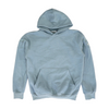 Blue Solid Hoodie Pullover