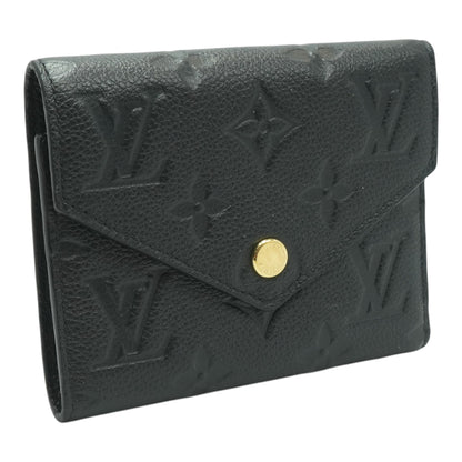 Victorine Wallet in Black Monogram Empreinte Leather
