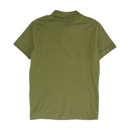 Green Solid Short Sleeve Polo