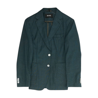 Blue Solid Sport Coat