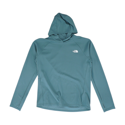 Green Solid Hoodie Pullover