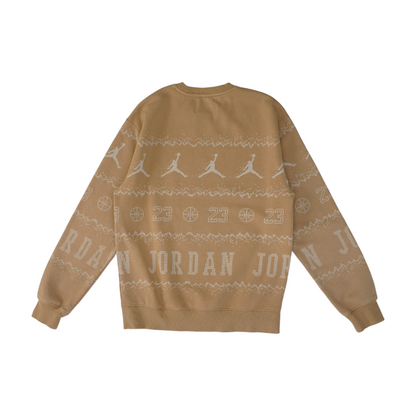 Tan Solid Sweatshirt Pullover