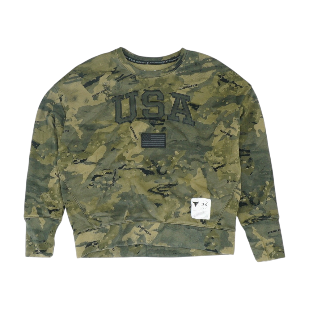 Green Camo Sweatshirt Pullover