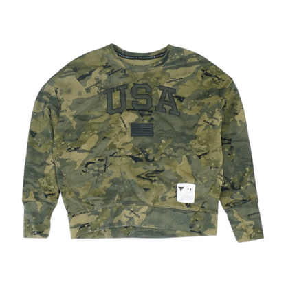 Green Camo Sweatshirt Pullover